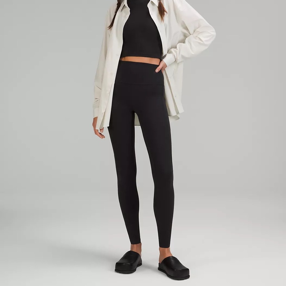 Lululemon full-length Black mesh leggings (M)